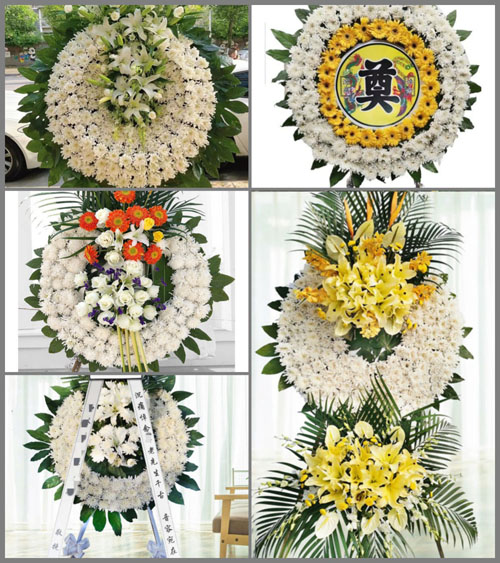 广东广州市花都区新华街道莲塘村花圈速递
